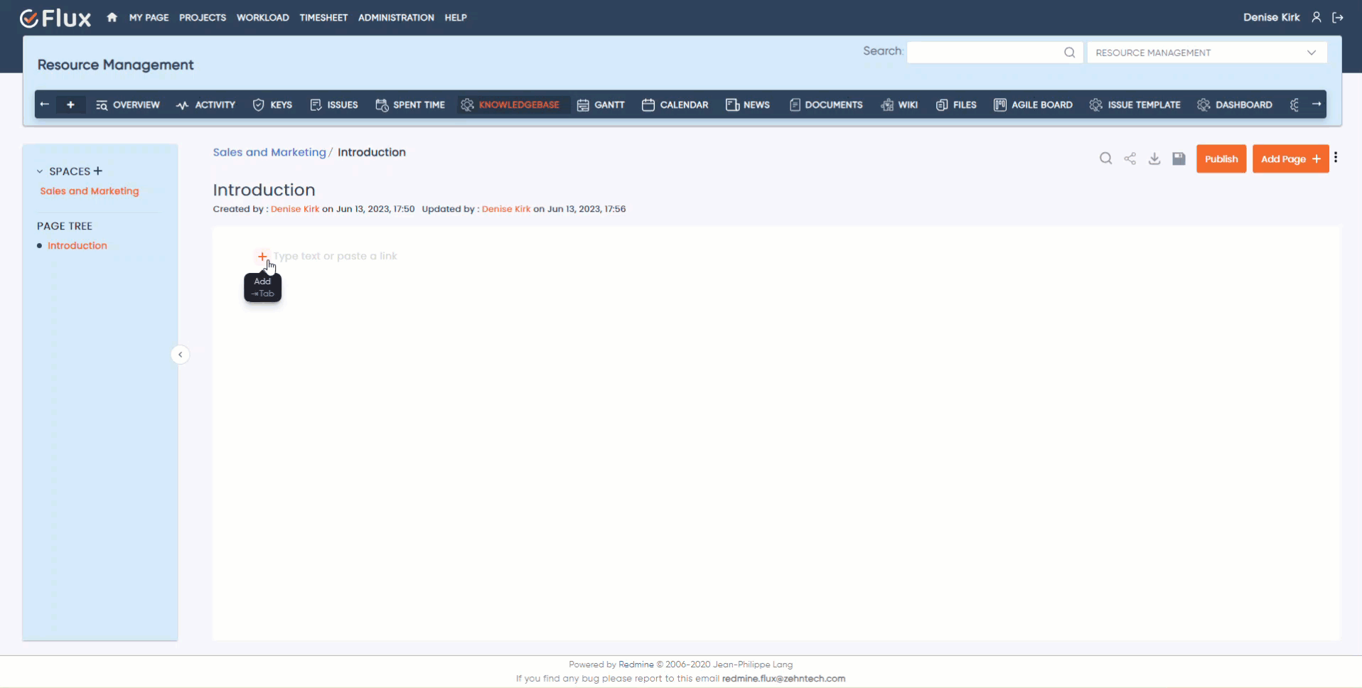 Knowledge Base attatchments and history gif