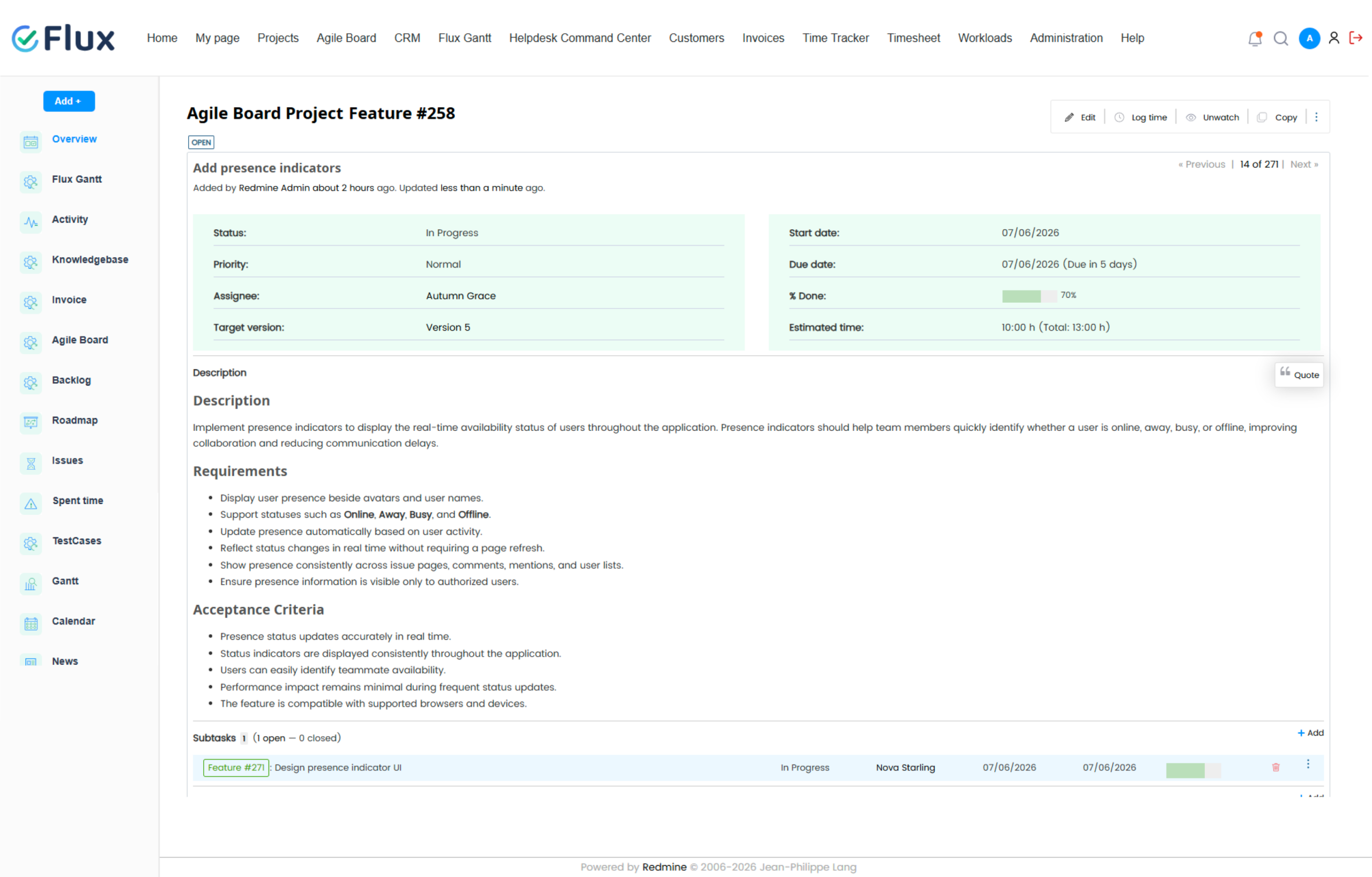 Daisy theme - issue detail view, less noise more signal